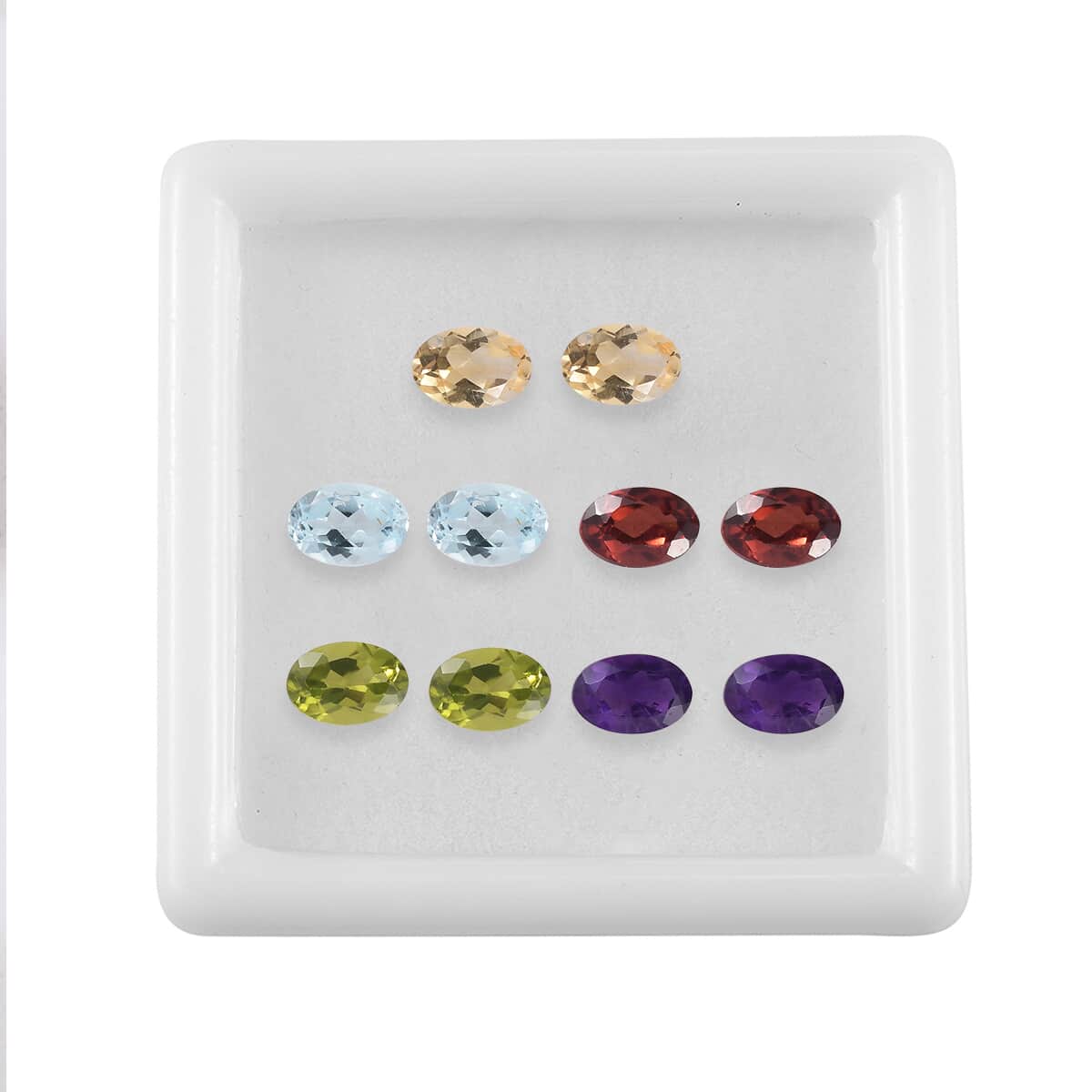 Premium Multi Gemstone Set of 10 (Ovl 6x4 mm) 4.21 ctw image number 3