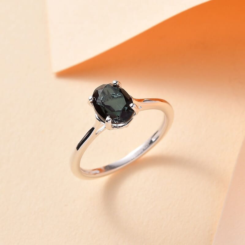 D'Joy Alexandrite Quartz (Triplet) 1.50 ctw Ring in Sterling Silver (Size 10.0)