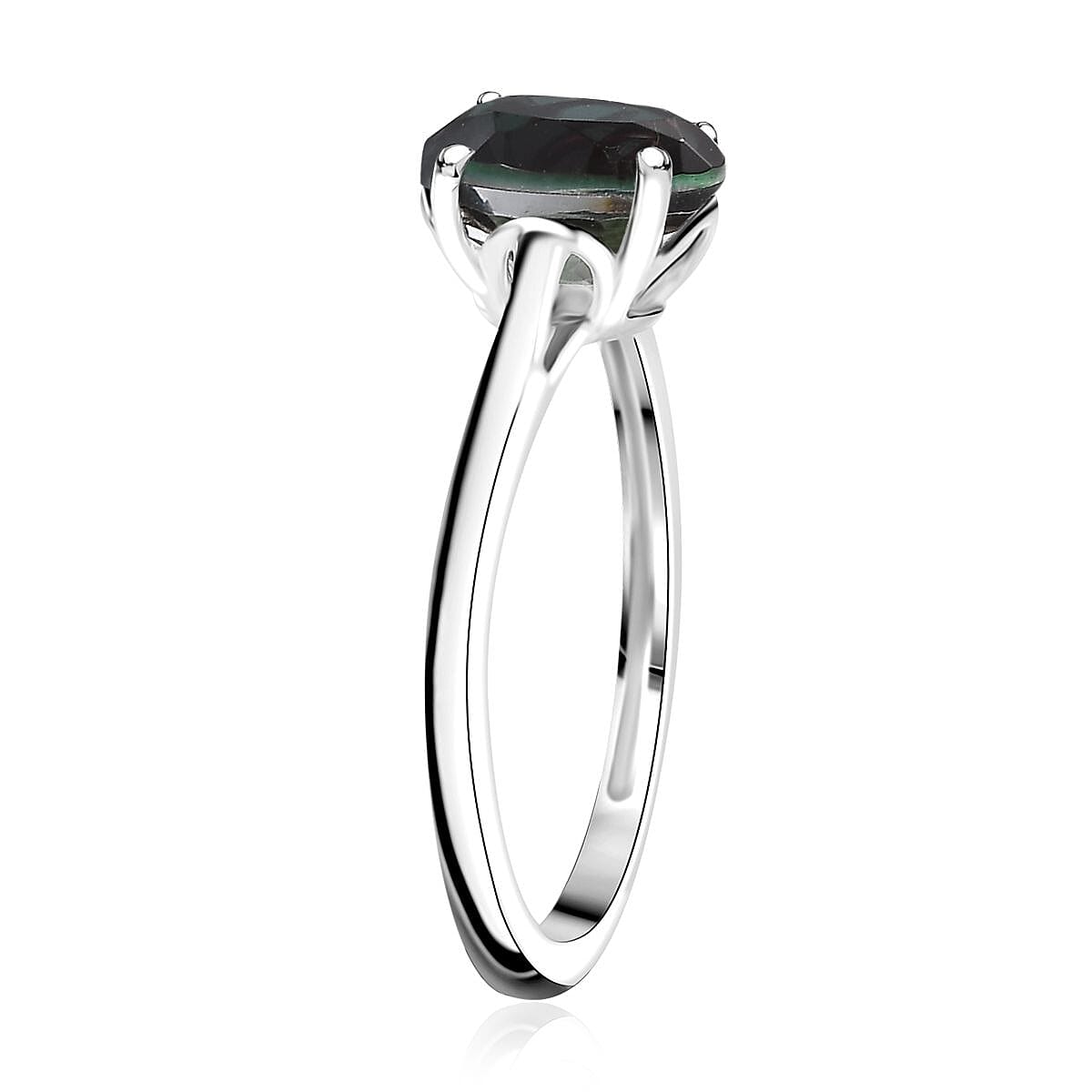 D'Joy Alexandrite Quartz (Triplet) 1.50 ctw Ring in Sterling Silver (Size 11.0) image number 3