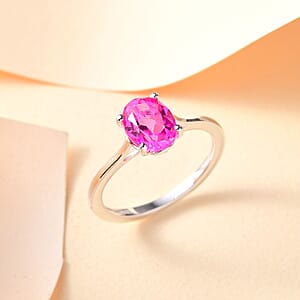 D'Joy Radiant Orchid Quartz (Triplet) 1.40 ctw Ring in Sterling Silver (Size 8.0)