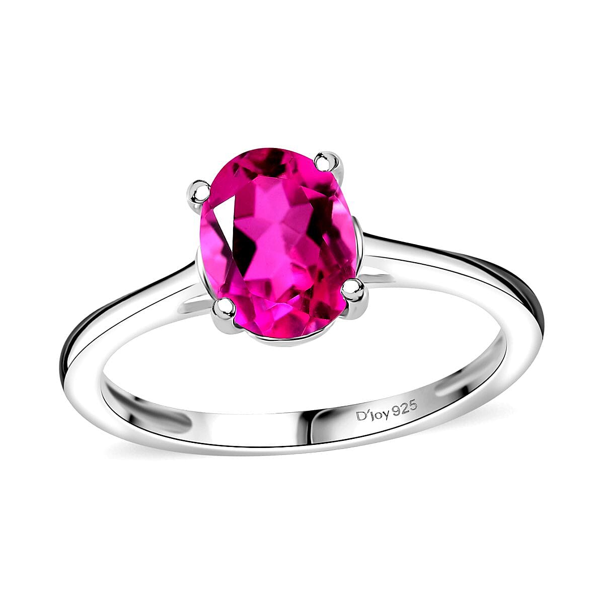 D'Joy Radiant Orchid Quartz (Triplet) 1.40 ctw Ring in Sterling Silver (Size 9.0) image number 0