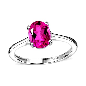 D'Joy Radiant Orchid Quartz (Triplet) 1.40 ctw Ring in Sterling Silver (Size 9.0)