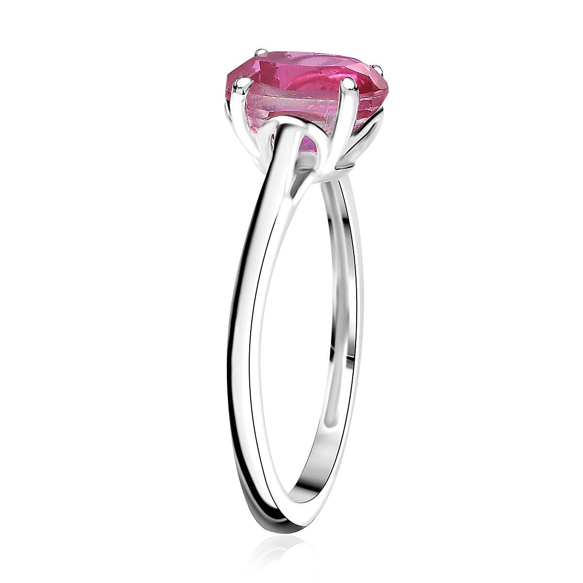 D'Joy Kunzite Quartz (Triplet) 1.50 ctw Ring in Sterling Silver (Size 6.0) image number 3