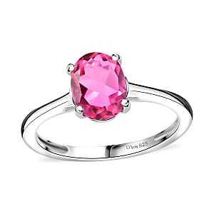 D'Joy Kunzite Quartz (Triplet) 1.50 ctw Ring in Sterling Silver (Size 7.0)