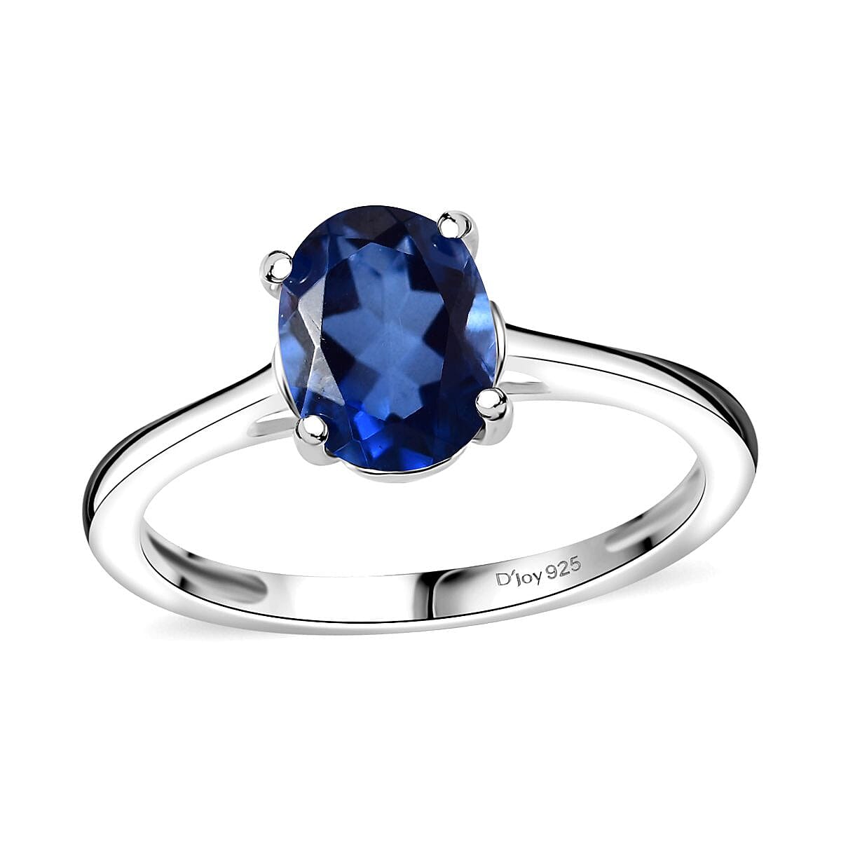 D'Joy Ceylon Blue Quartz (Triplet) 1.50 ctw Ring in Sterling Silver (Size 10.0) image number 0