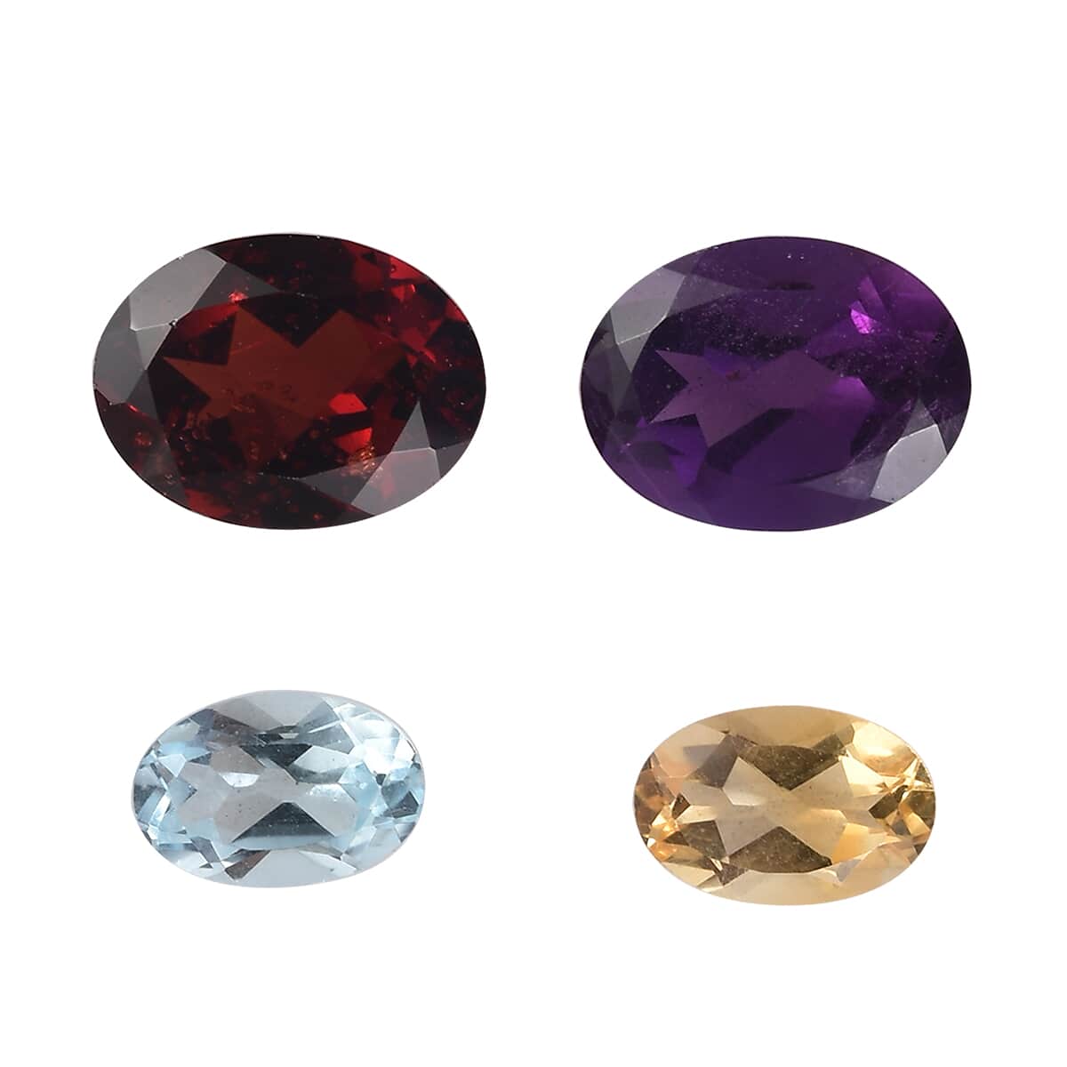 AA Multi Gemstone Set of 4 (Ovl Mix Mix) 2.99 ctw image number 0