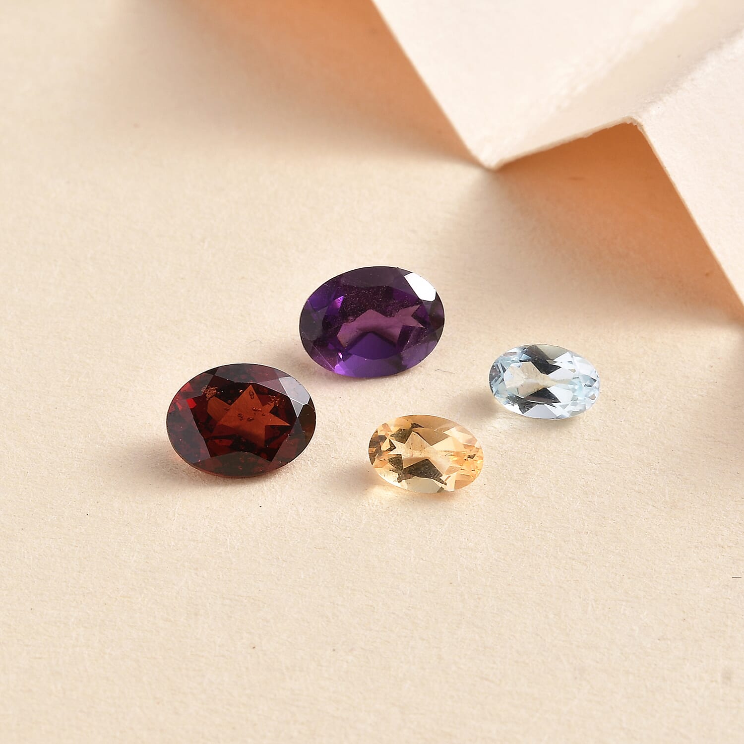 AA Multi Gemstone Set of 4 (Ovl Mix Mix) 2.99 ctw