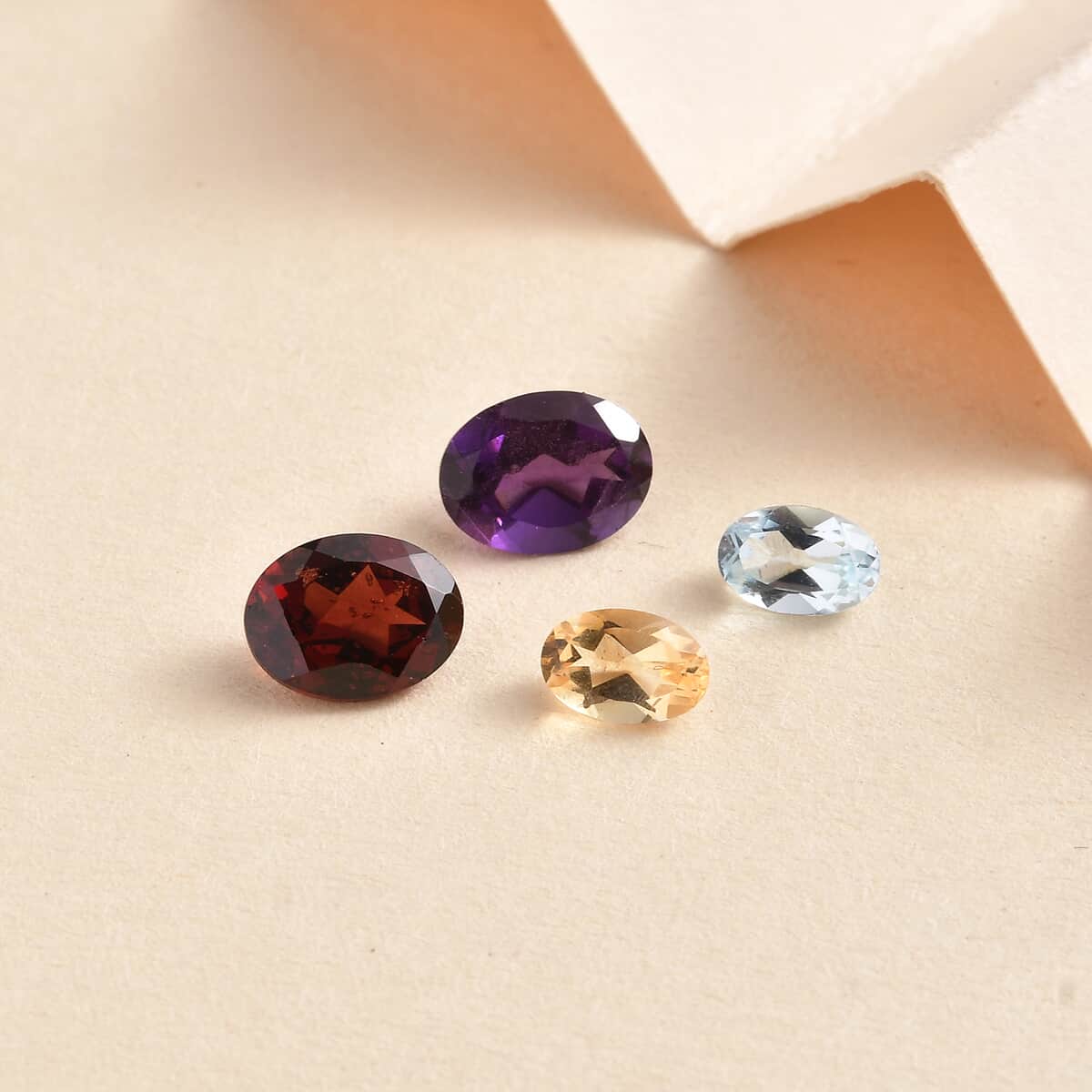 AA Multi Gemstone Set of 4 (Ovl Mix Mix) 2.99 ctw image number 1