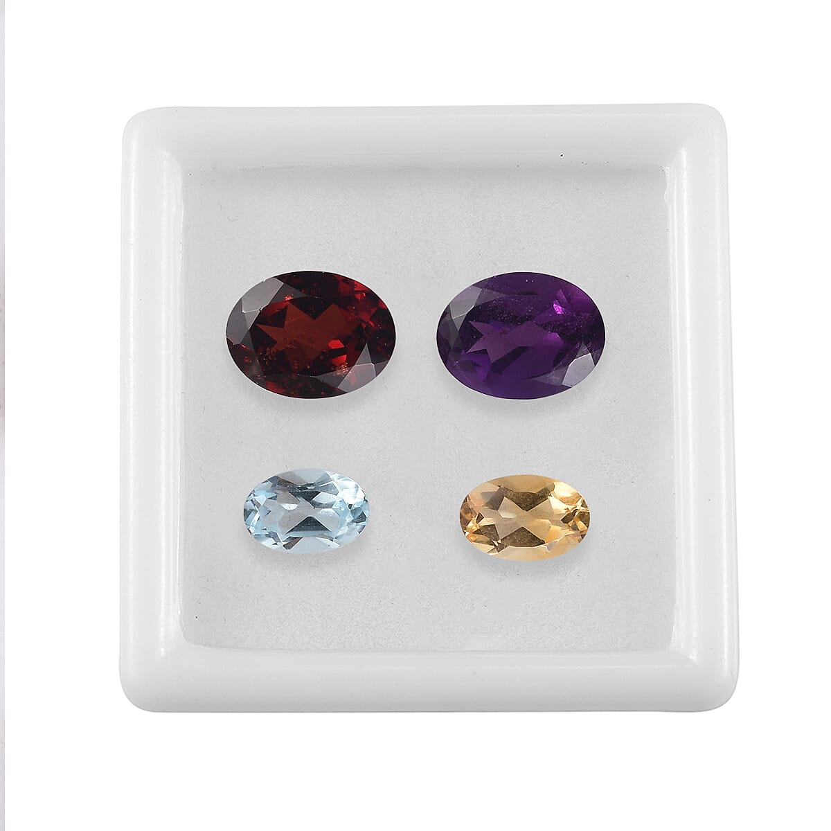 AA Multi Gemstone Set of 4 (Ovl Mix Mix) 2.99 ctw