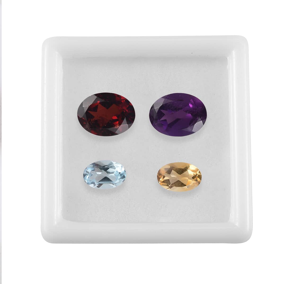 AA Multi Gemstone Set of 4 (Ovl Mix Mix) 2.99 ctw image number 3