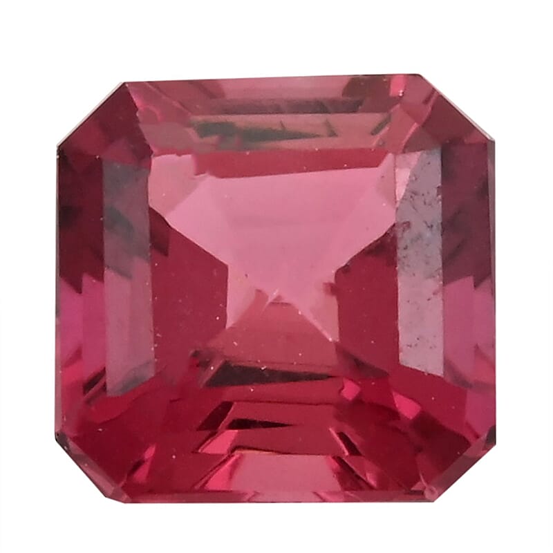 Asscher Cut AAAA Ouro Fino Rubellite