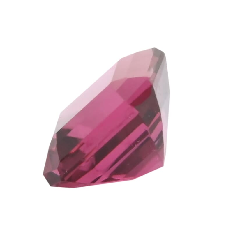 Asscher Cut AAAA Ouro Fino Rubellite