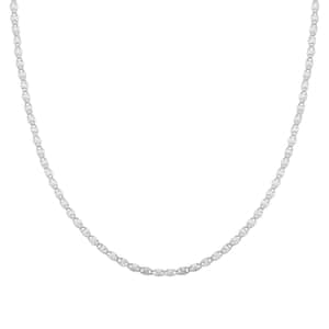 Anchor Chain Necklace in Sterling Silver 20 Inches 3 Grams