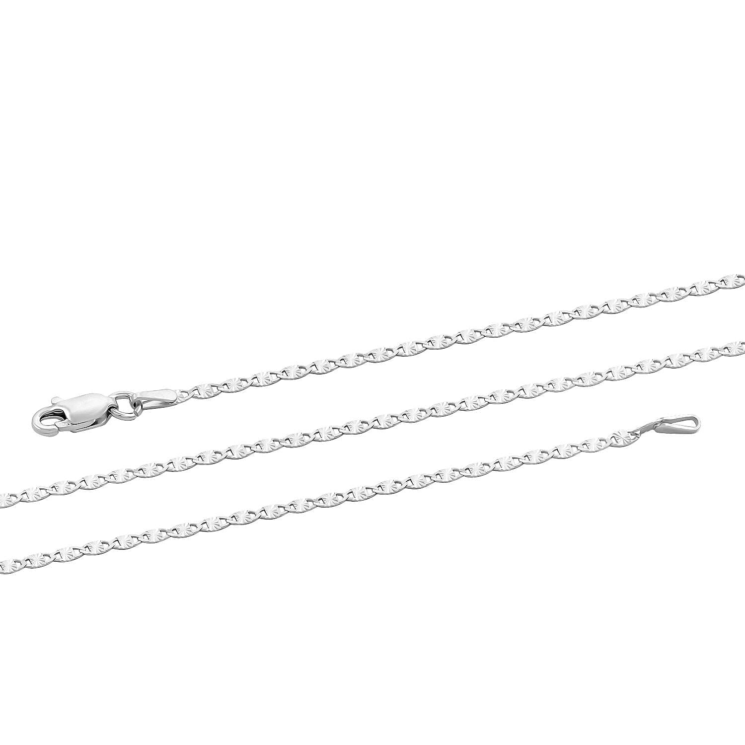Anchor Chain Necklace in Sterling Silver 20 Inches 3 Grams