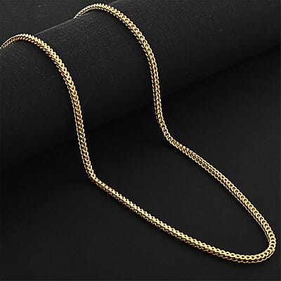 3mm Franco Chain Necklace in 10K Yellow Gold 24 Inches 10.50 Grams
