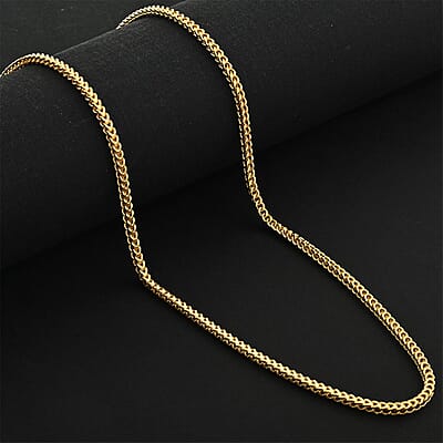 3mm Franco Chain Necklace in 10K Yellow Gold 26 Inches 11.50 Grams