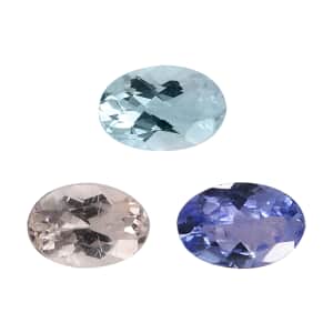 Value Buy Premium Multi Gemstone Set of 3 (Ovl 6x4 mm) 1.07 ctw