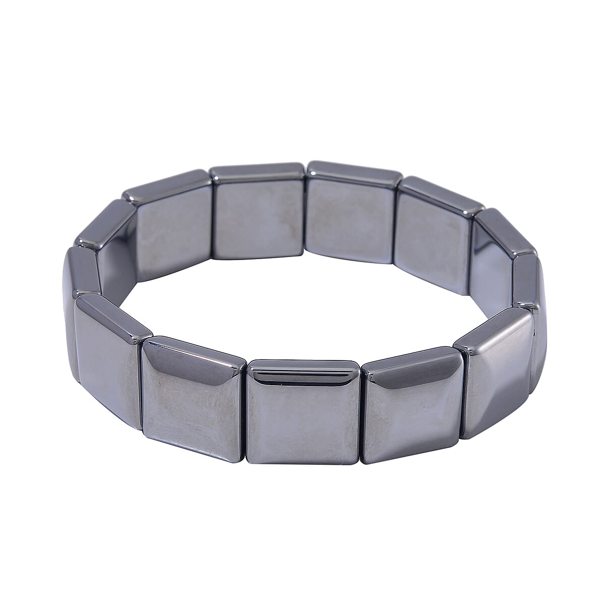 Terahertz 240.00 ctw Square Block Stretch Men's Bracelet (8-8.5In) image number 0