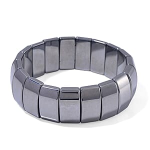 Terahertz 390.00 ctw Fancy Block Stretch Men's Bracelet (8-8.5In)