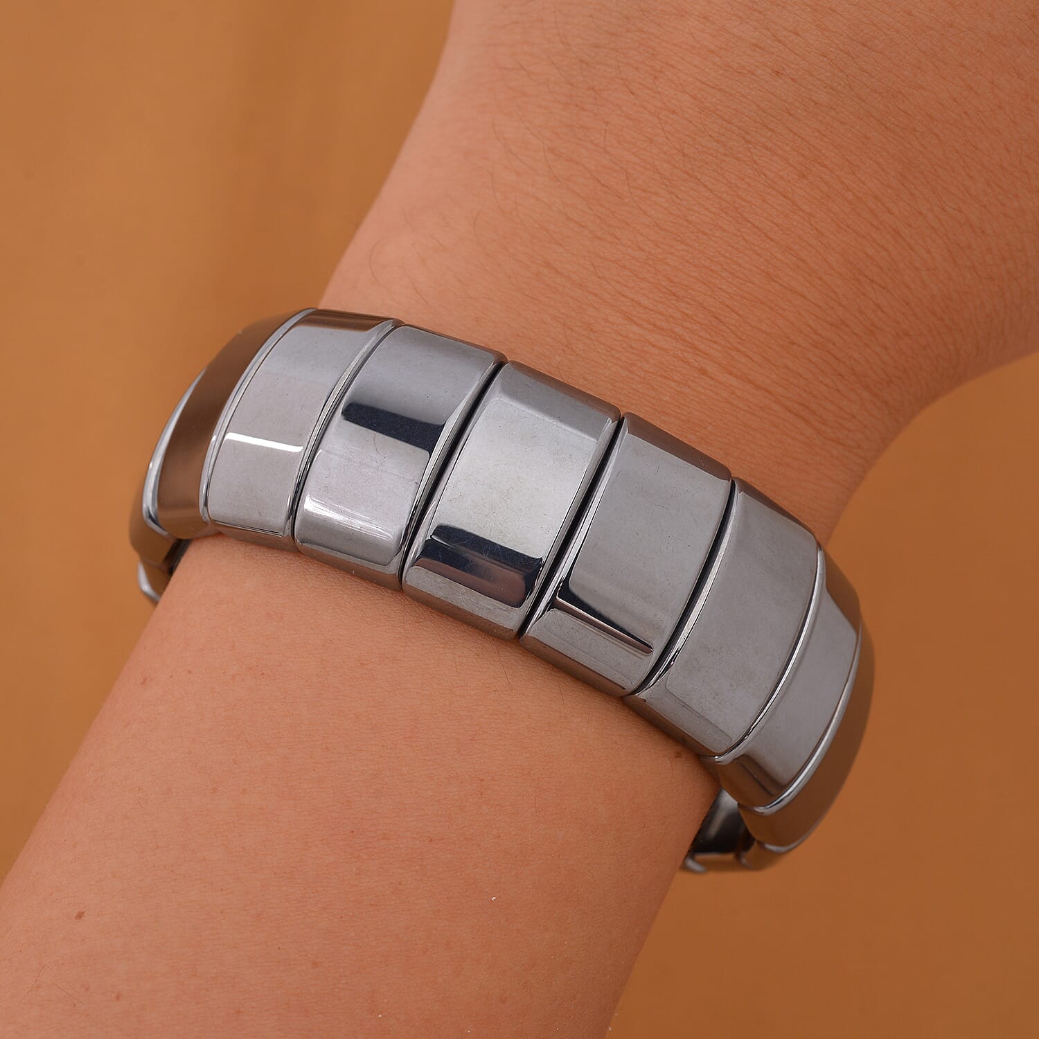 Buy Terahertz 390.00 ctw Fancy Block Stretch Men's Bracelet (8-8.5