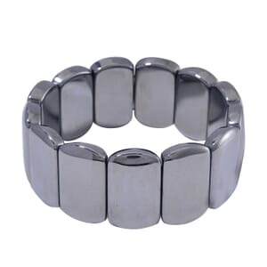 Terahertz 440.00 ctw Cushion Shape Block Stretch Men's Bracelet (7.5-8In)