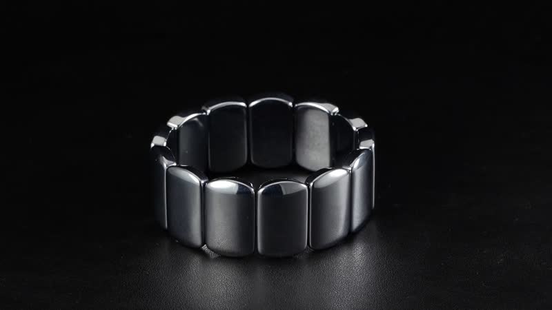 Terahertz 440.00 ctw Cushion Shape Block Stretch Men's Bracelet (7.5-8In)