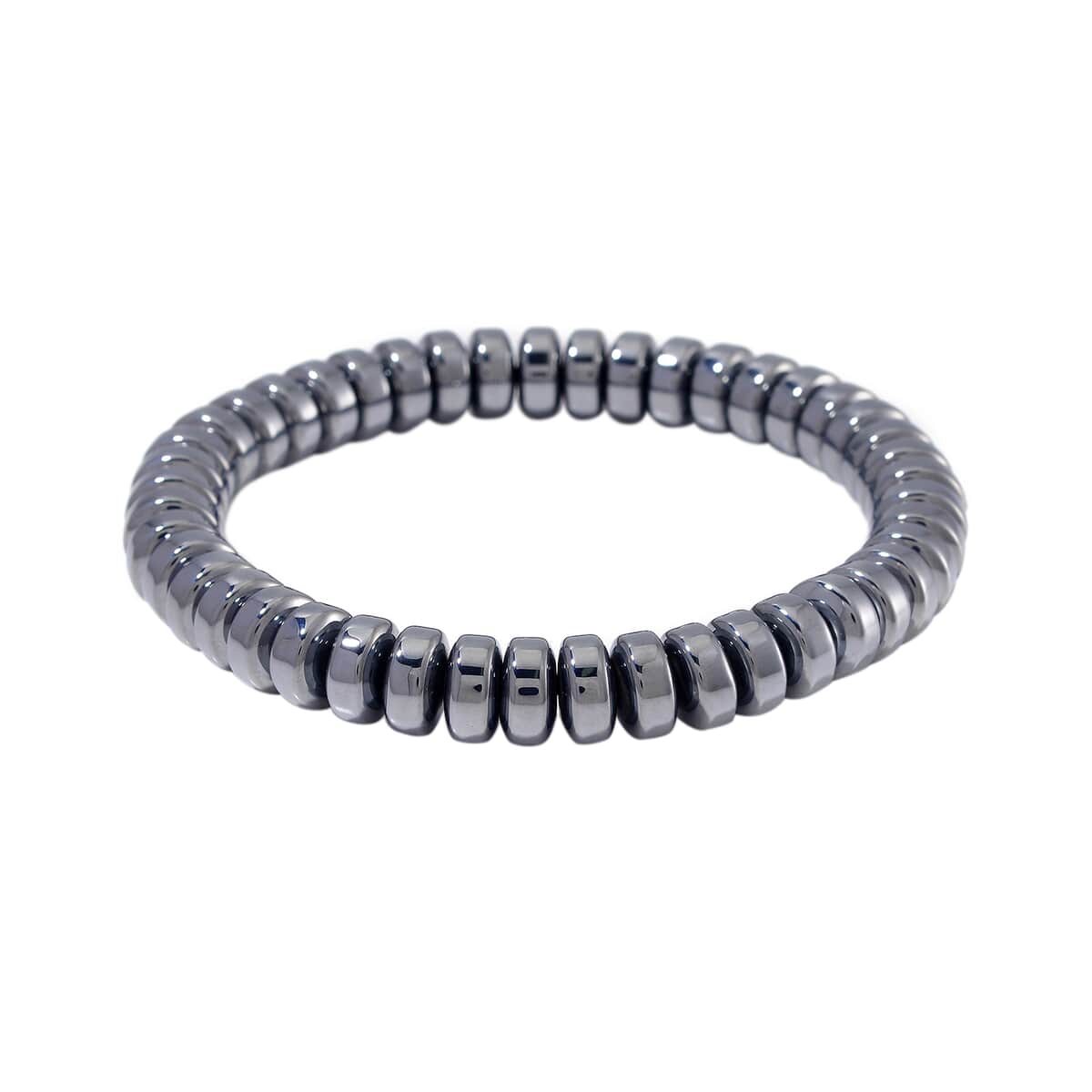 Terahertz 180.00 ctw Roundel Beaded Stretch Men's Bracelet (8-8.5In) image number 0