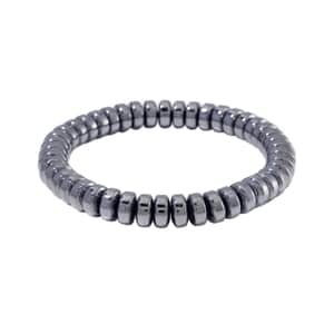 Terahertz 180.00 ctw Roundel Beaded Stretch Men's Bracelet (8-8.5In)