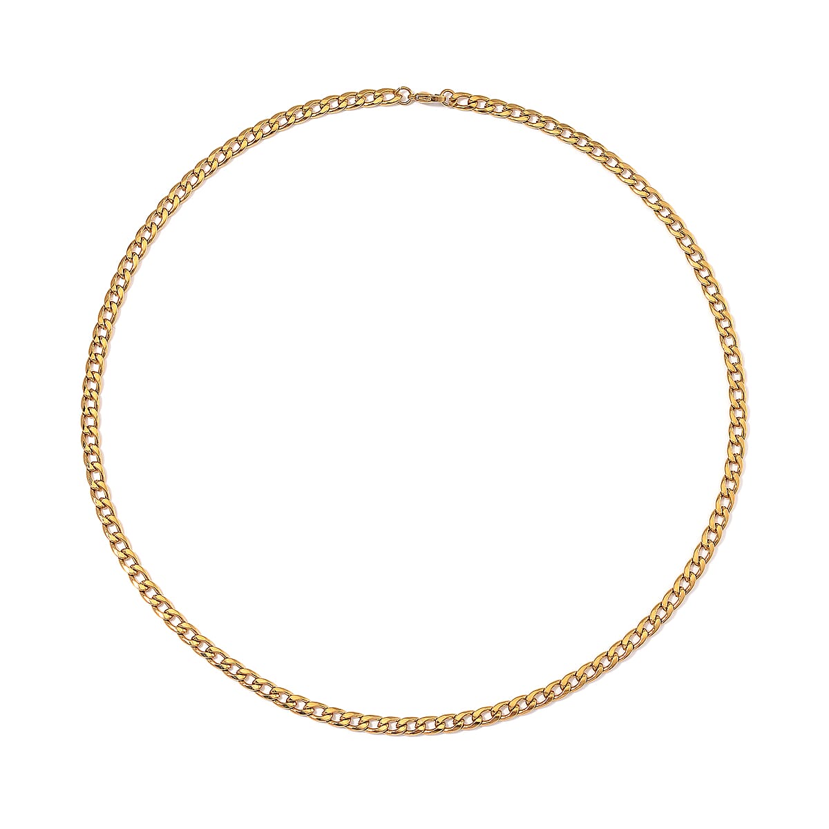 6mm Cuban Chain Necklace (24 Inches) in ION Plated YG Stainless Steel image number 2