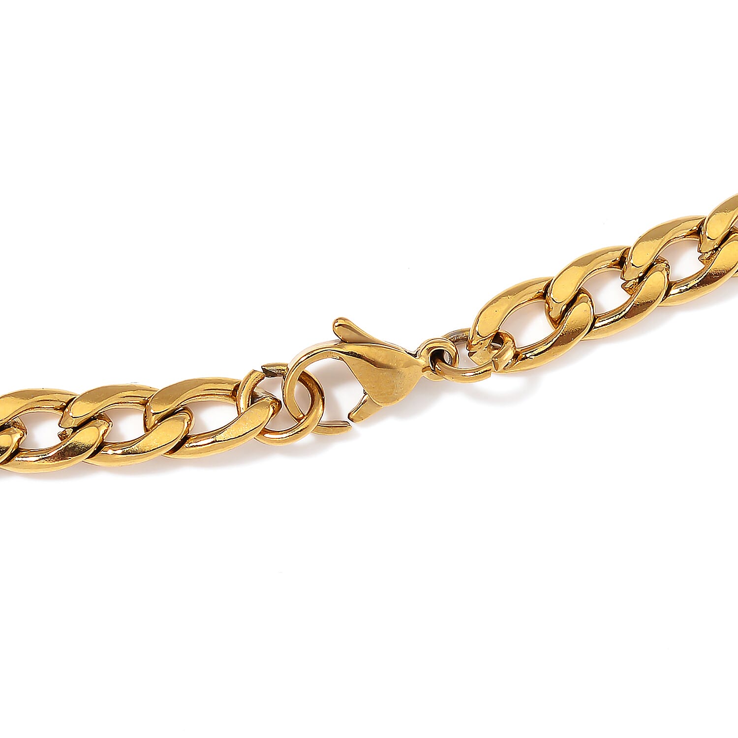 6mm Cuban Chain Necklace (24 Inches) in ION Plated YG Stainless Steel