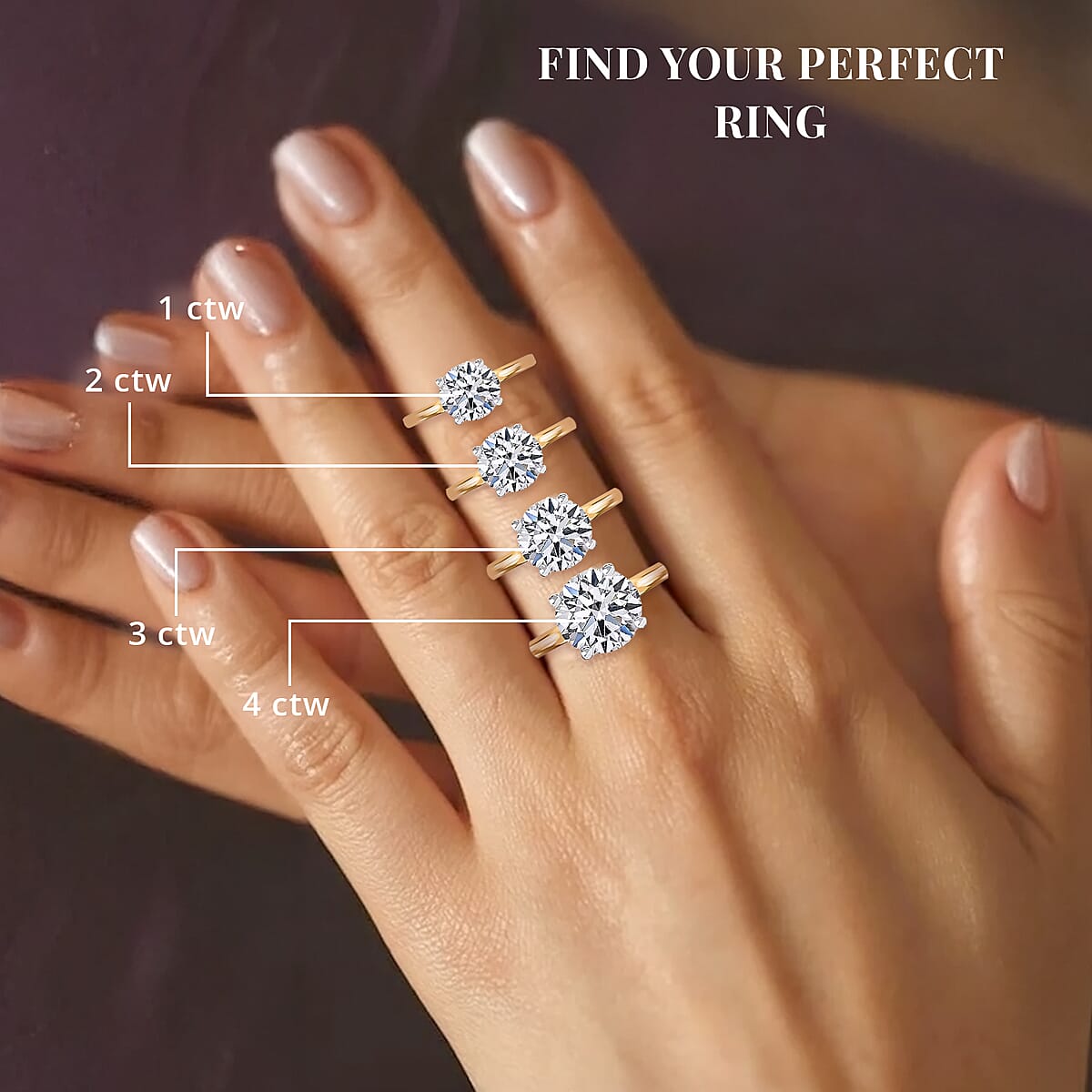 Diamond G-H I3 1.50 ctw Ring in 14K Yellow Gold (Size 6.0) image number 8