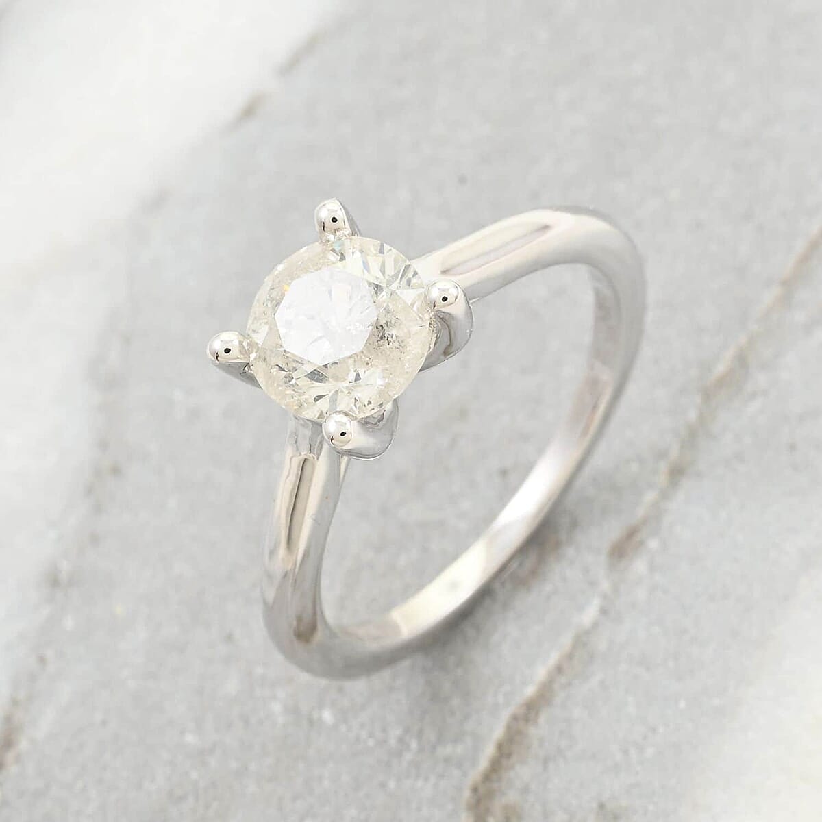 Diamond G-H I3 1.50 ctw Ring in 14K White Gold (Size 6.0) image number 1