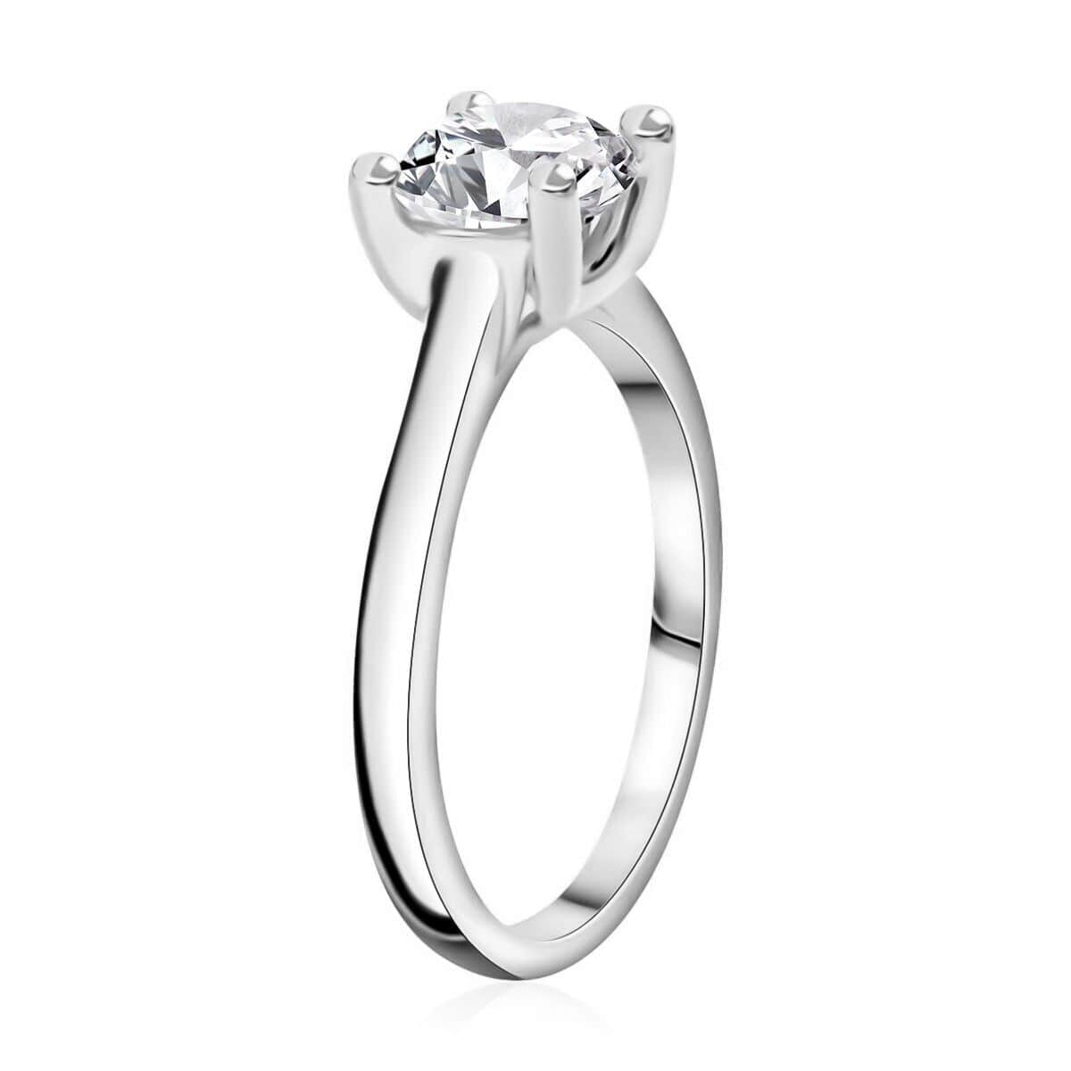 Diamond G-H I3 1.50 ctw Solitaire Ring in 14K White Gold (Size 6.5) image number 3