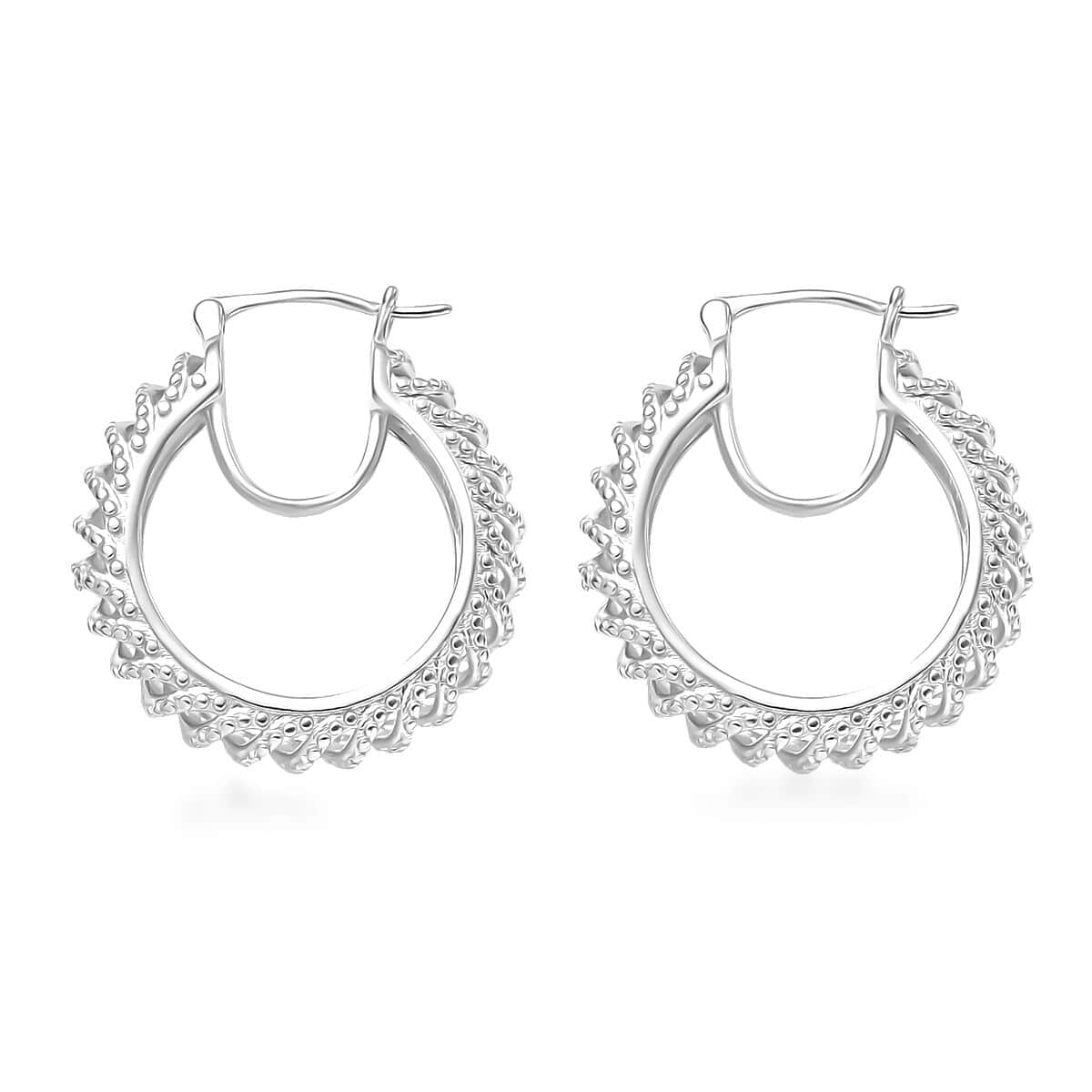 Karis Diamond Accent Earrings in Platinum Bond image number 3