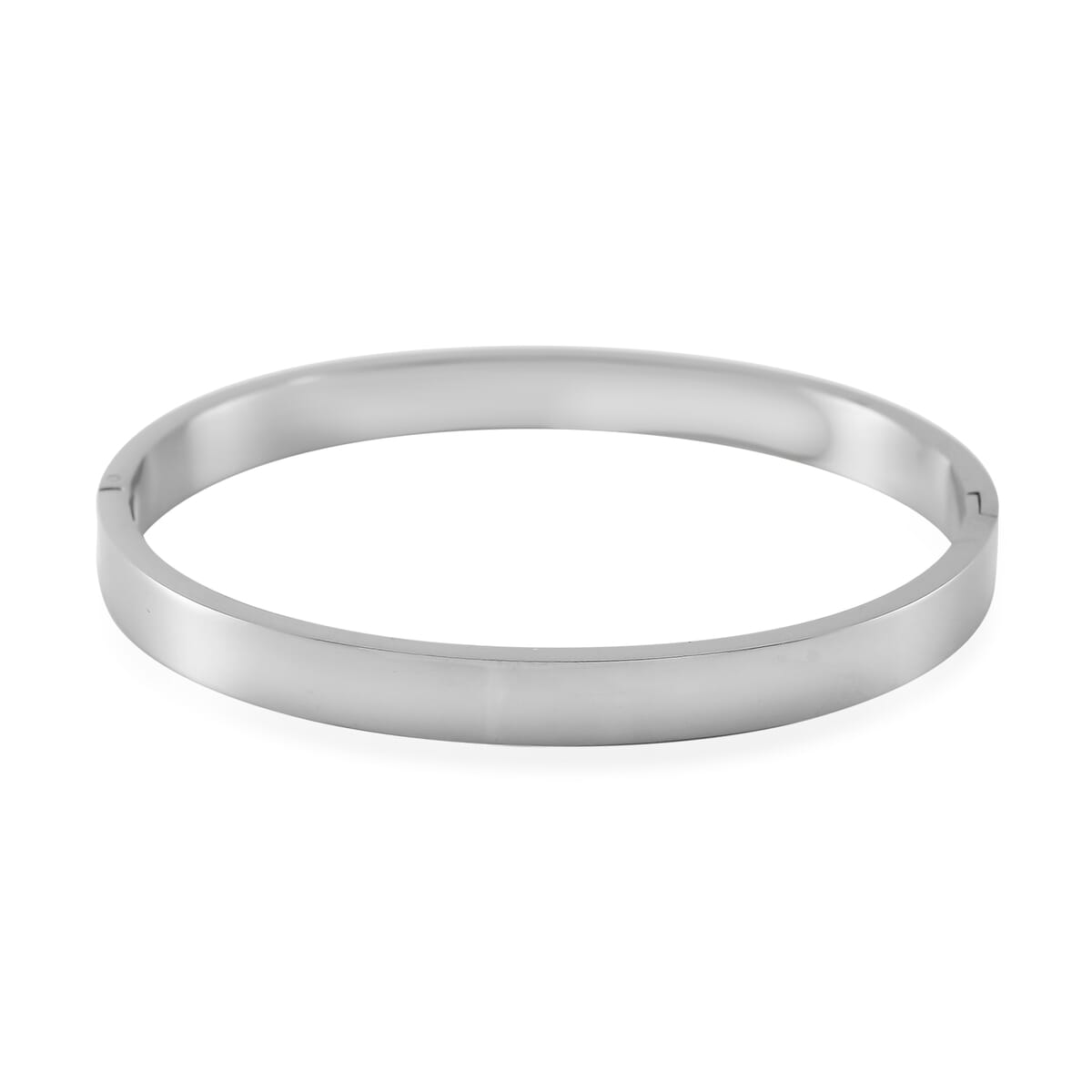 Multi Color Austrian Crystal Bangle Bracelet in Stainless Steel (7.50 In) image number 4