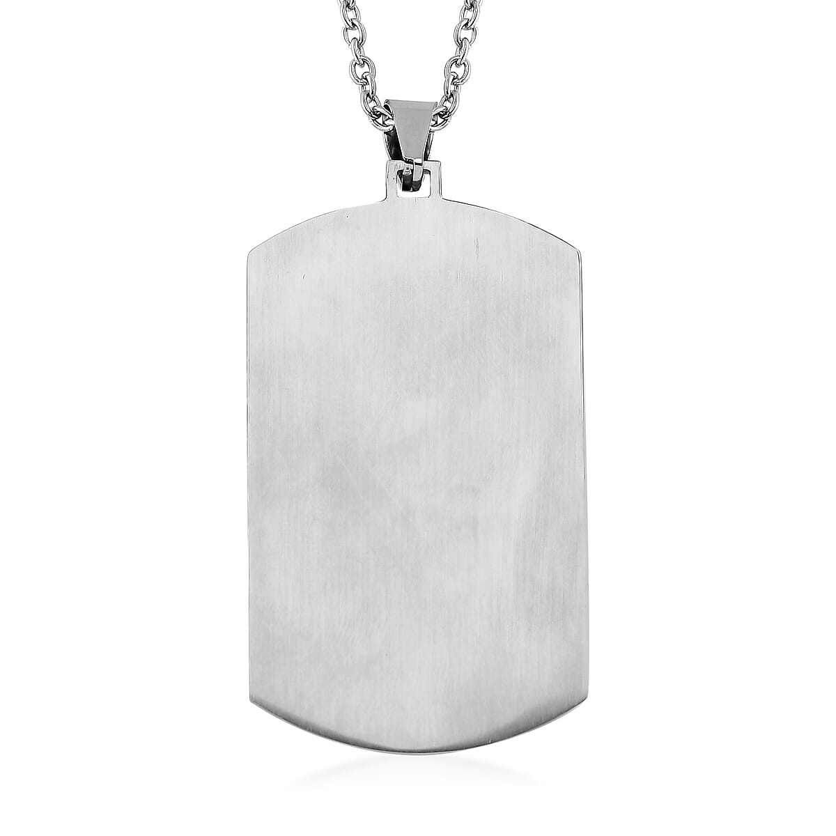 Lapis Lazuli 12.00 ctw Necklace 22-24 Inches in Stainless Steel  image number 4