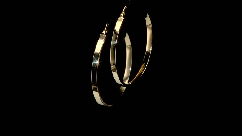 14K Yellow and White Gold 21.2X6mm Hoop Earrings (3.3 g)