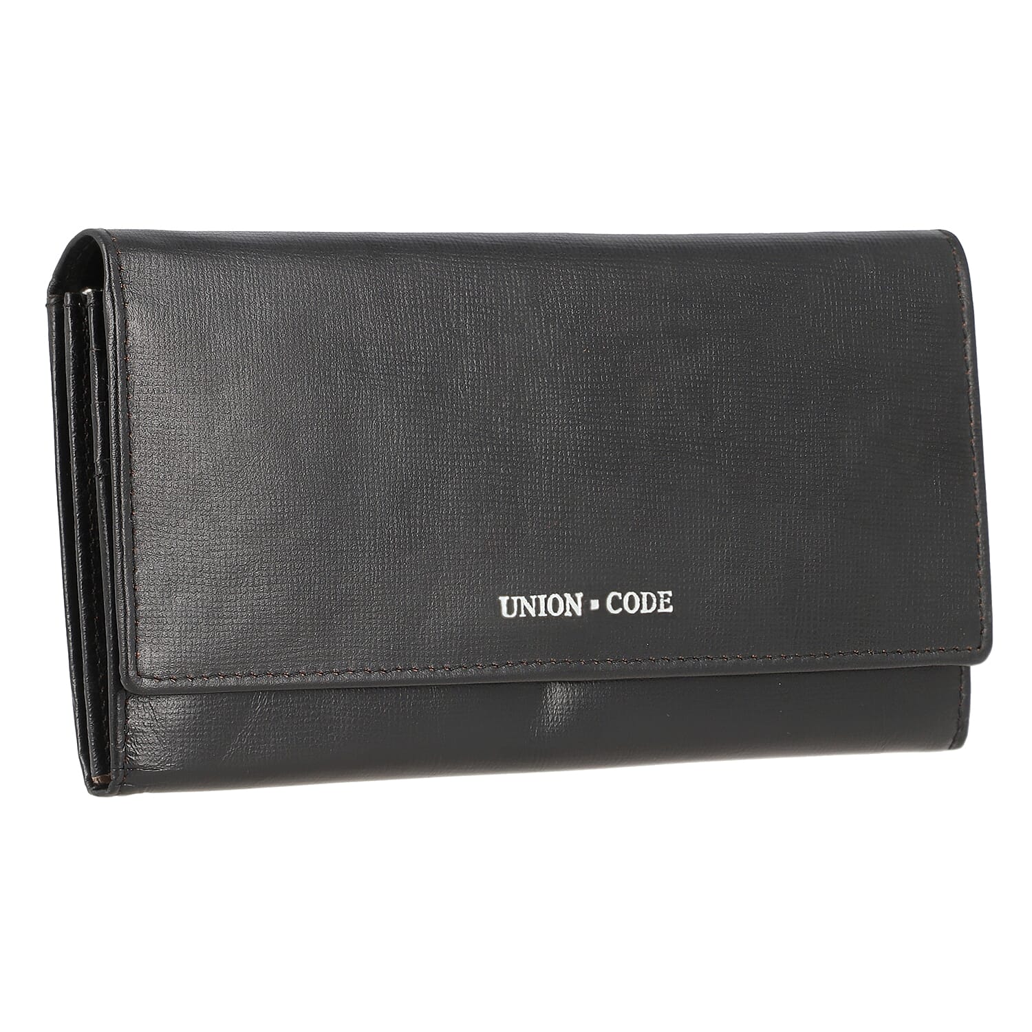 Union Code Black Genuine Leather RFID Women's Wallet