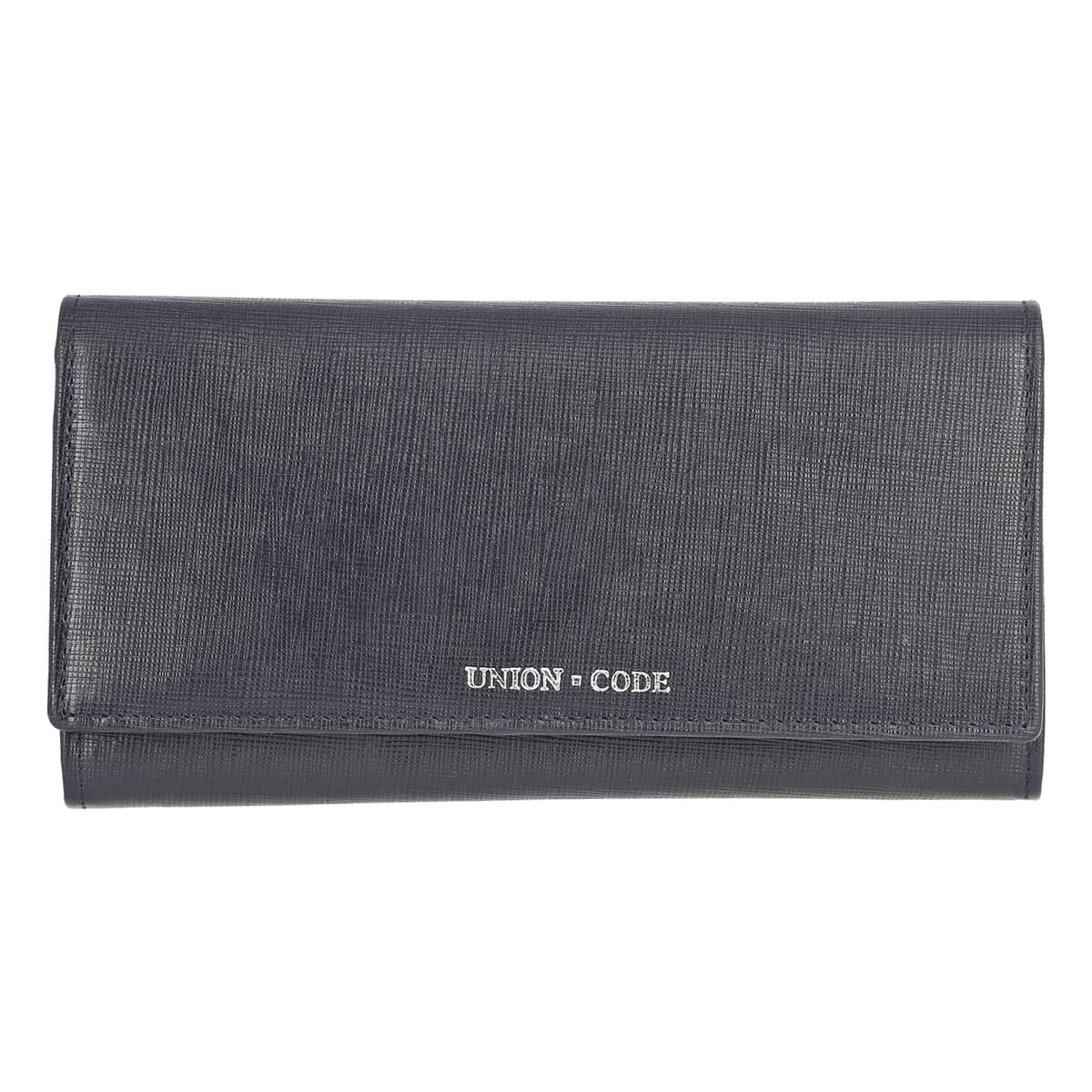 Union Code Navy Genuine Leather RFID Women's Wallet image number 0