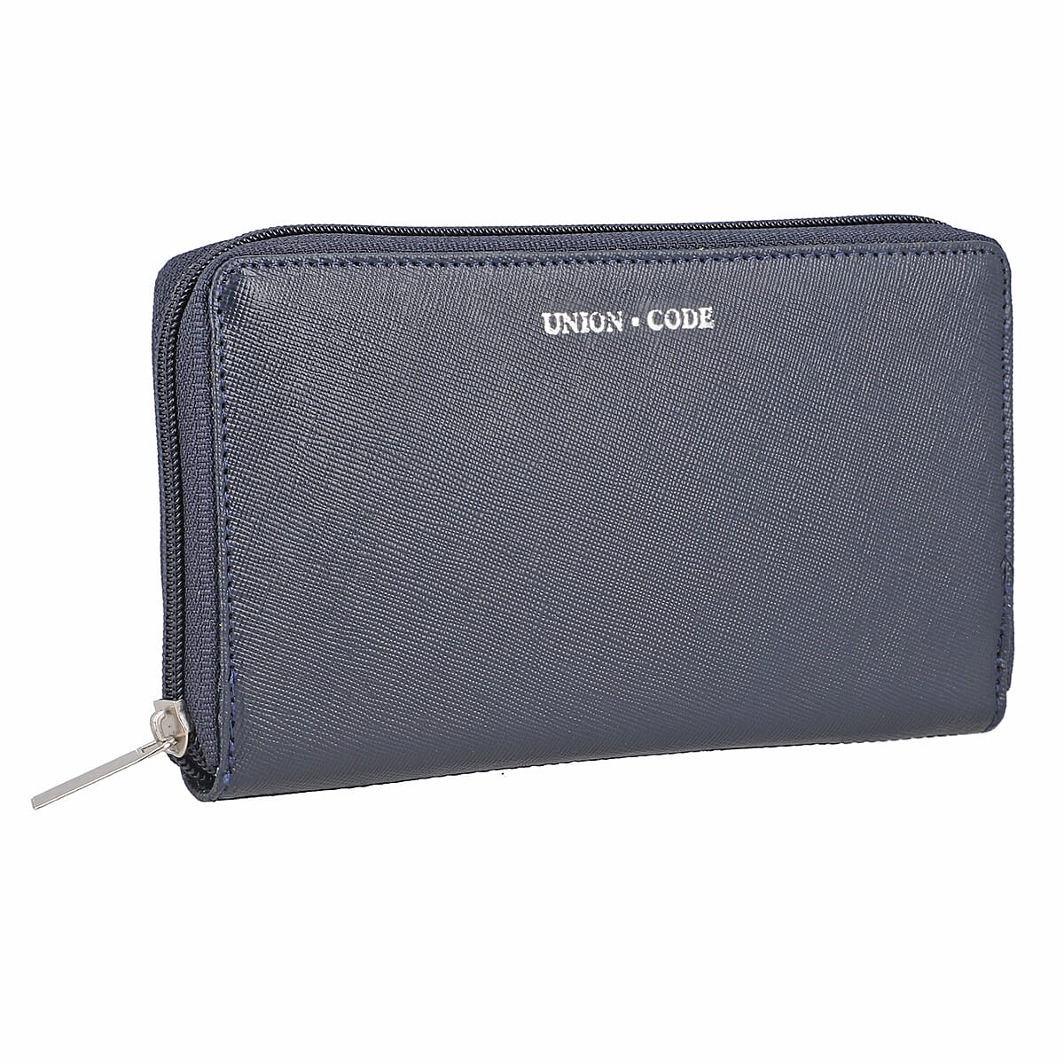 Union Code Navy Genuine Leather RFID Protected Women's Wallet image number 5
