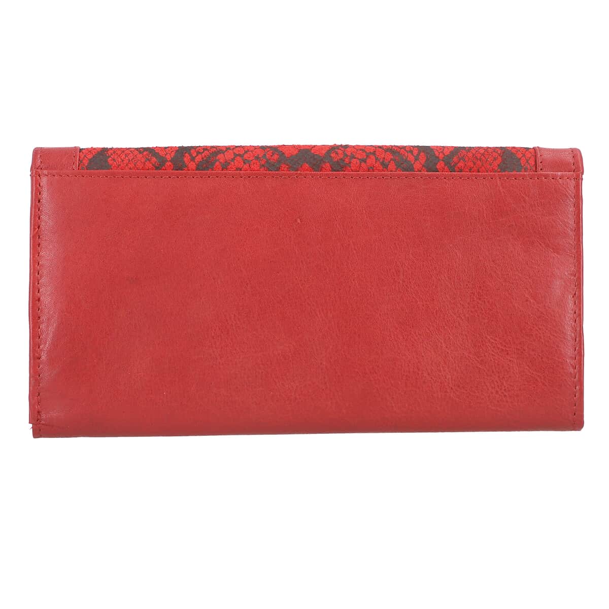 Union Code Red Genuine Leather RFID Women's Wallet image number 6