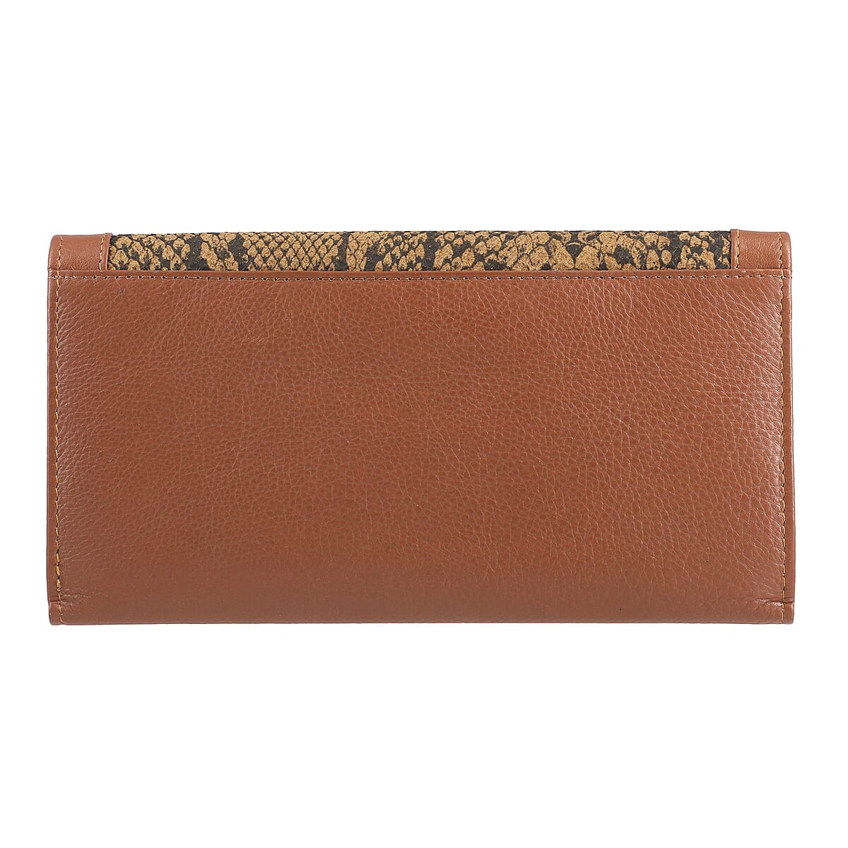 Union Code Tan Genuine Leather RFID Women's Wallet image number 6