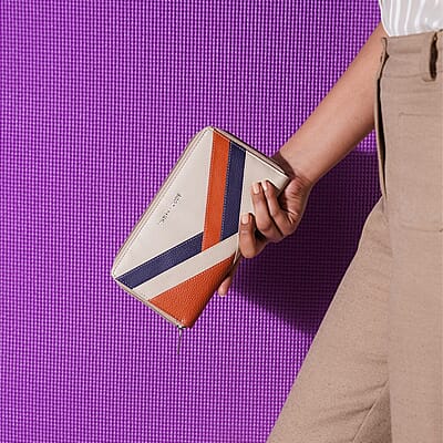 Union Code Beige RFID Protected 100% Genuine Leather Wallet for Women | Leather Purse | Card Holder | Designer Wallet