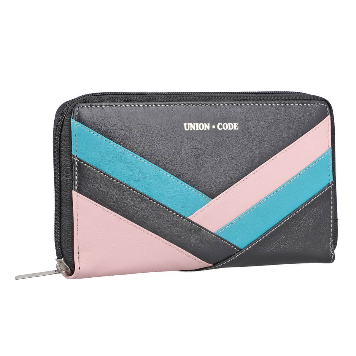 Union Code Black RFID Protected 100% Genuine Leather Wallet for Women | Leather Purse | Card Holder | Designer Wallet image number 5