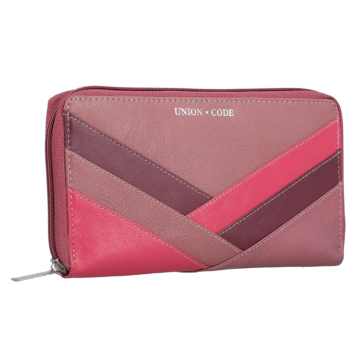Union Code Purple RFID Protected 100% Genuine Leather Wallet for Women , Leather Purse , Card Holder , Designer Wallet image number 5