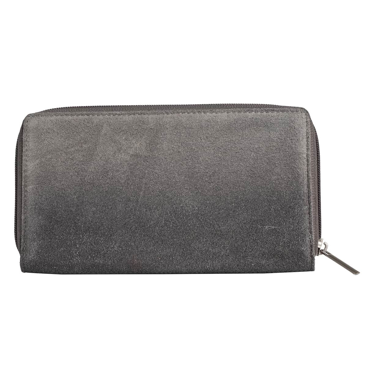 "UNION CODE -RFID Protected 100% Genuine Leather Women's Wallet SIZE: 7.5(L)x4.5(W) inches COLOR: Black " image number 3