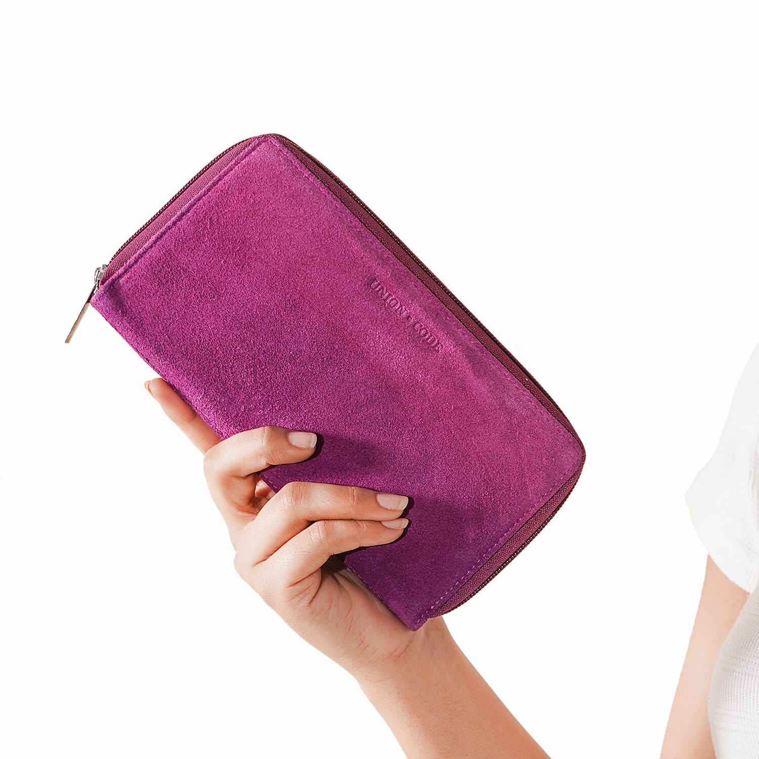 Union Code Fuchsia 100% Genuine Leather RFID Protected Women's Wallet