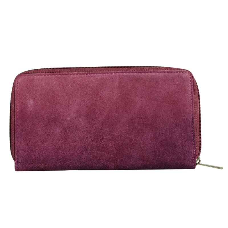 Union Code Fuchsia 100% Genuine Leather RFID Protected Women's Wallet