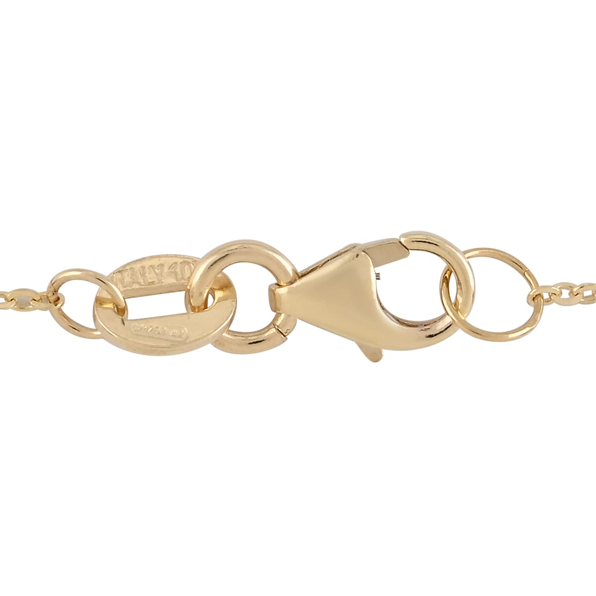 Maestro Gold Collection Italian 10K Yellow Gold 2mm Lucky Coin Diamond Cut Circle Pendant Necklace 18 Inches 1.20 Grams image number 4