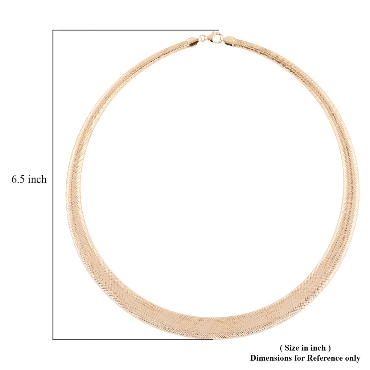 Maestro Gold Collection Italian 10K Yellow Gold 12mm Graduated Mesh Omega Necklace 18 Inches 4.10 Grams image number 4